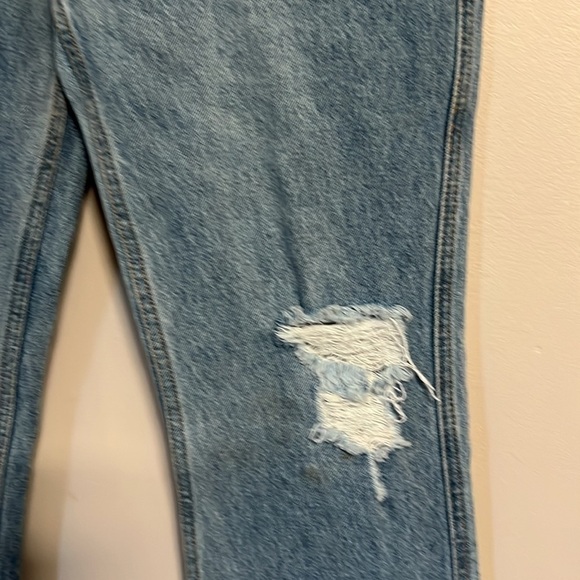 Evidnt Button Fly Raw Hem Distressed Jeans - Picture 3 of 15